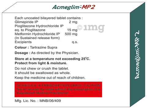 Acmeglim-MP 2 Tablet SR