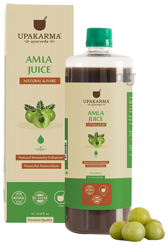 Upakarma Ayurveda Amla Juice: Buy bottle of 1 Ltr Juice at best price in  India | 1mg
