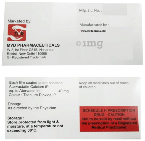 Minilip 40mg Tablet image