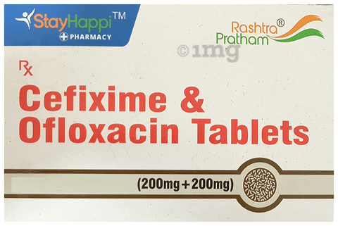 StayHappi Cefixime+Ofloxacin 200mg/200mg Tablet