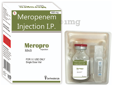 Meropro 500mg Injection image Meropro 500mg Injection image