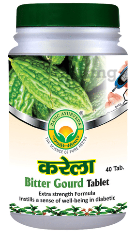 Basic Ayurveda Karela (Bitter Gourd) Tablet image Basic Ayurveda Karela (Bitter Gourd) Tablet image