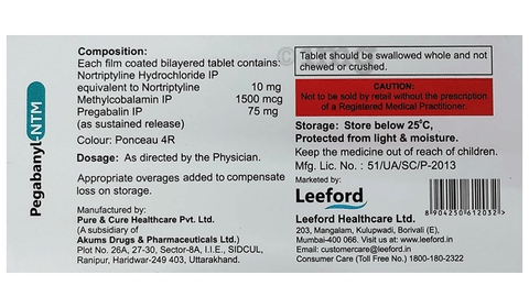 Pegabanyl-NTM Tablet SR image