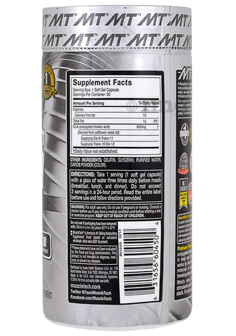 Muscletech Essential Series Platinum 100% Pure CLA Soft Gel: Buy bottle of  90.0 soft gelatin capsules at best price in India | 1mg