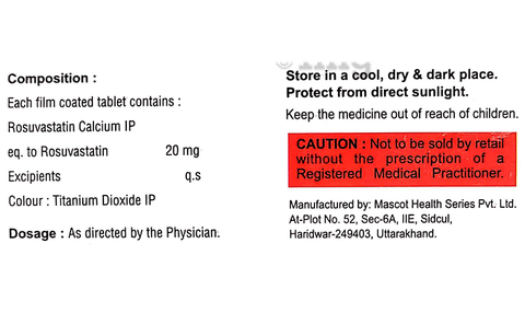Rozatoss 20 Tablet image Rozatoss 20 Tablet image