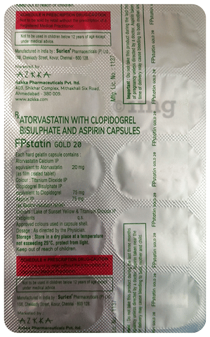 Fpstatin Gold 20 Capsule image