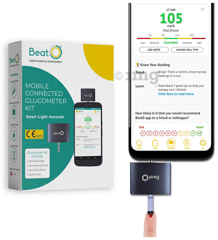 BeatO Smart Glucometer Kit with 20 Strips image BeatO Smart Glucometer Kit with 20 Strips image