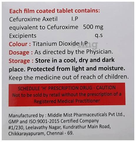 Lycefoxim Tablet image