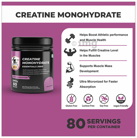 Iron Lifters Creatine Monohydrate Essentials 3000 Powder: Buy ...