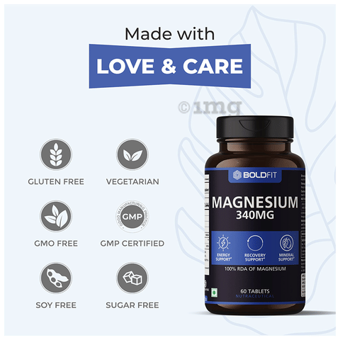 Boldfit Magnesium 340mg Tablet image