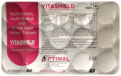 Vitashield Tablet Buy strip of 15.0 tablets at best price in