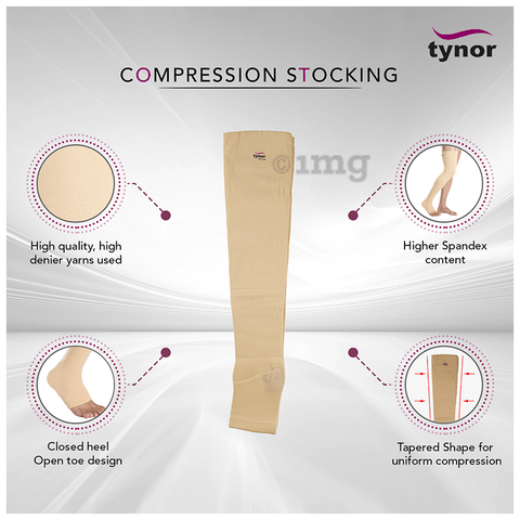 Tynor Compression Stocking Mid Thigh Classic I-15 at Rs 735.00