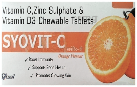 Syovit-C Chewable Tablet Orange image