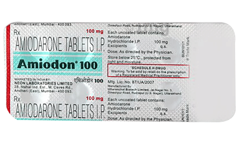 Amiodon 100mg Tablet image