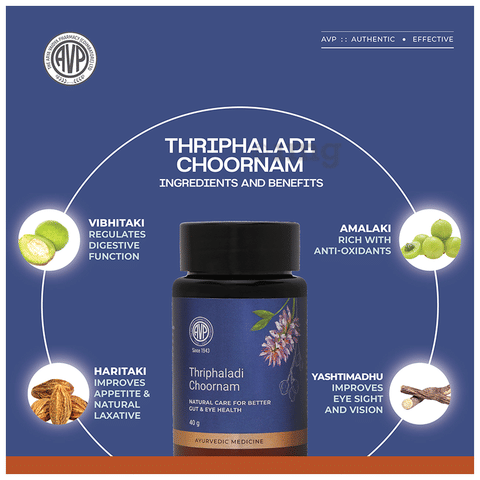 AVP Thriphaladi Chooram Natural Care for Better Gut & Eye Health