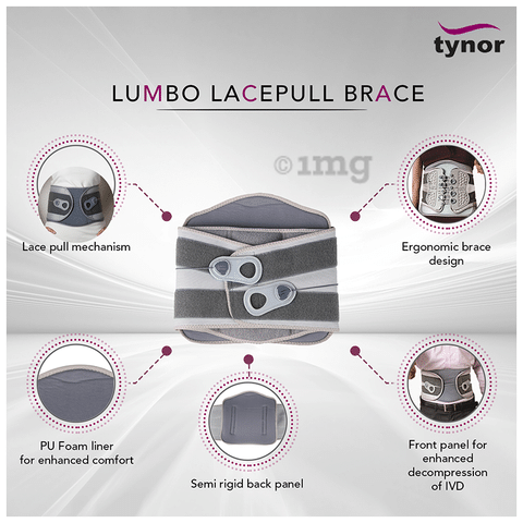 Tynor A-29 Lumbo Lacepull Brace Universal: Buy packet of 1.0 Unit at best  price in India