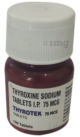 Thyrotek 75mcg Tablet image