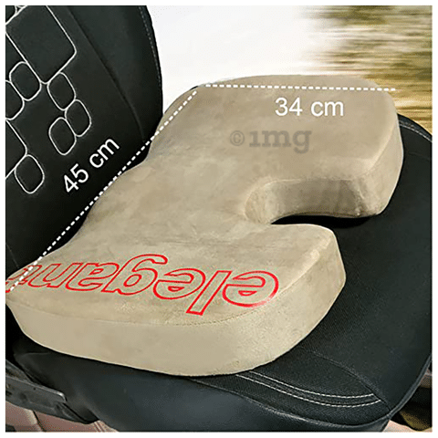 Elegant Active Memory Foam Coccyx Seat Cushion Beige: Buy box of 1.0 Unit  at best price in India