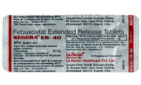 Segera ER 40 Tablet image