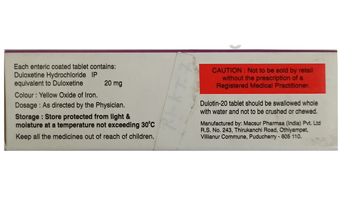 DUlotin 20mg Tablet image