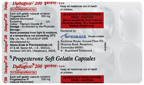 Dubagest 200 Capsule image