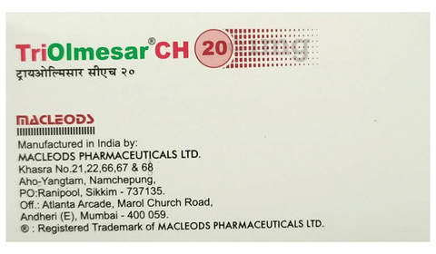 Triolmesar CH 20 Tablet image Triolmesar CH 20 Tablet image