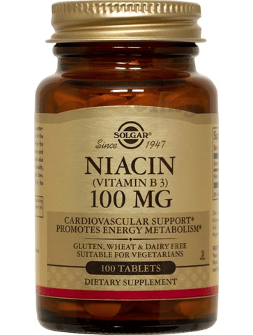 Solgar Niacin (Vitamin B3) 100mg Tablet: Buy bottle of 100 ...