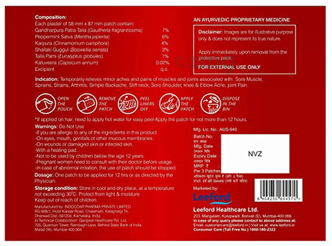 Leeford Quick Relief Topical Patch image Leeford Quick Relief Topical Patch image