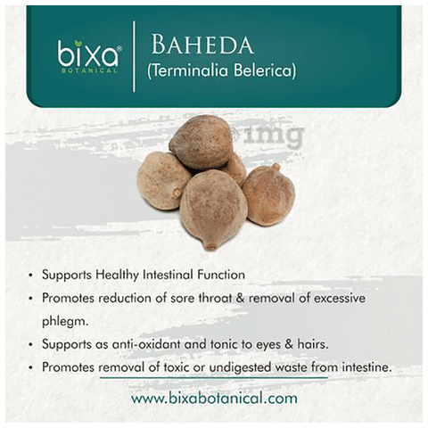 Bixa Botanical Baheda Powder: Buy jar of 200 gm Powder at best price in India | 1mg Bixa Botanical Baheda Powder: Buy jar of 200 gm Powder at best price in India | 1mg