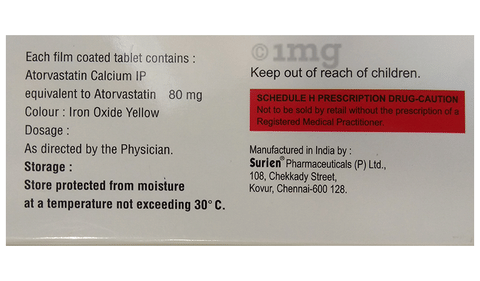 Fpstatin 80 Tablet image Fpstatin 80 Tablet image