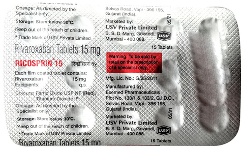 Ricosprin 15 Tablet image Ricosprin 15 Tablet image