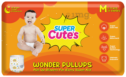 Super Cute's Wonder Pullups Diaper Medium: Buy packet of