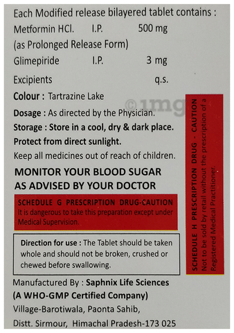 Glimecaid-M 3 Tablet PR