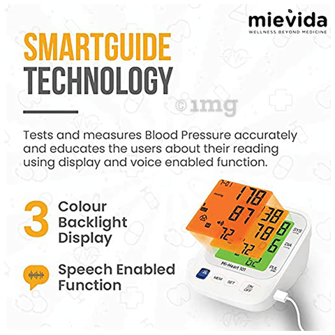 Mievida 101 Mi Heart Blood Pressure Monitor: Buy box of Unit