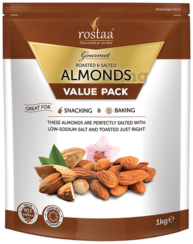 Rostaa Value Pack Gourmet Almonds Roasted & Salted 1