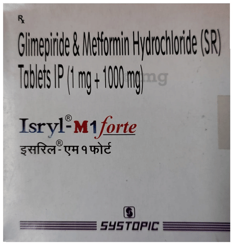 Isryl-M 1 Forte Tablet SR image Isryl-M 1 Forte Tablet SR image