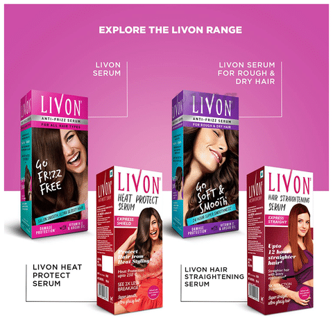 Livon Anti-Frizz Serum Spray for All Hair Types: Buy bottle of 50 ml Serum  at best price in India | 1mg