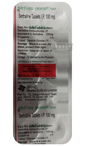S R T 100mg Tablet image