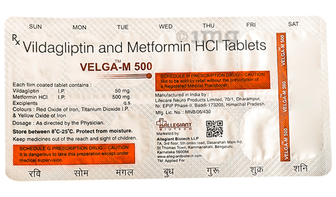 Velga-M 500 Tablet image