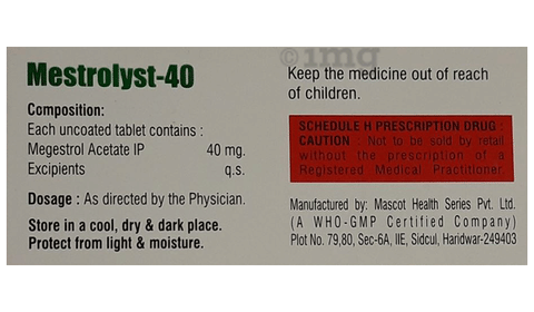 Mestrolyst 40 Tablet image