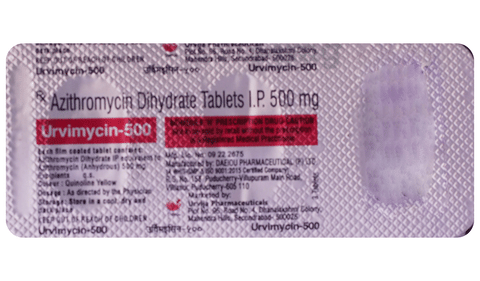 Urvimycin 500 Tablet image Urvimycin 500 Tablet image