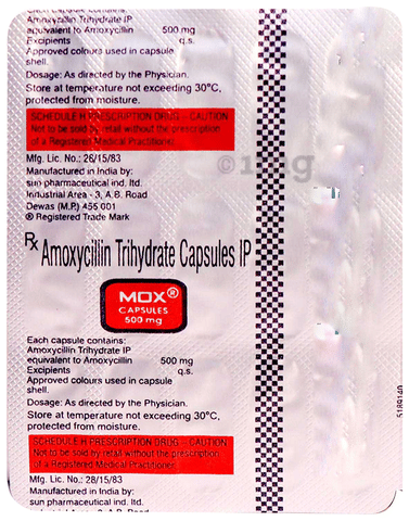 Mox 500mg Capsule image