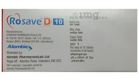 Rosave D 10 Tablet image