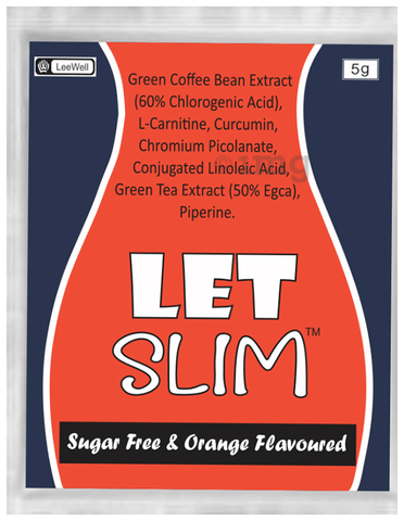Let Slim Green Tea, Coffee Bean Extract, Slimming, Fat Burner, Weight Loss  Supplement for Women Sugar Free Orange: Buy box of 30.0 Sachets at 𝗯𝗲𝘀𝘁  𝗽𝗿𝗶𝗰𝗲 in India