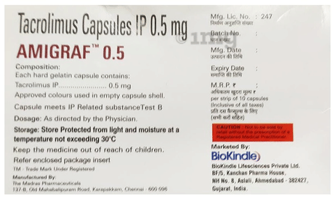 Amigraf 0.5 Capsule image