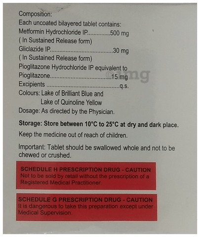Aim7 30mg/15mg/500mg Tablet XR