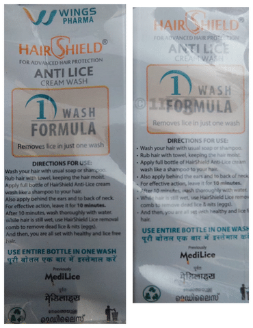 Hairshield Anti Lice Cream Wash Buy bottle of 30 ml Shampoo at best price  in India  1mg