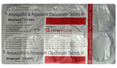 Moxivale-CV 625 Tablet image