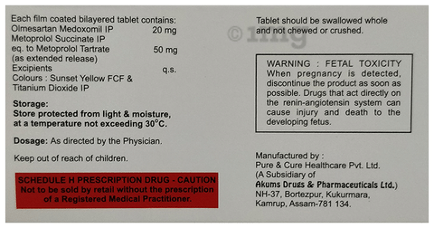 Olmecaid M 50 Tablet ER
