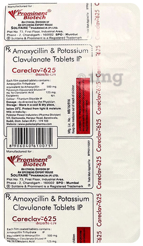 Careclav 625 Tablet image Careclav 625 Tablet image